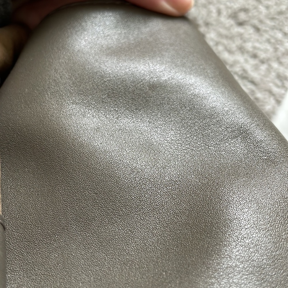Splendid Large Leather Satchel Bag w/dust cloth Tan & Cream *flaws* - Picture 14 of 16